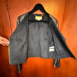 Michael Kors • faux leather biker jacket